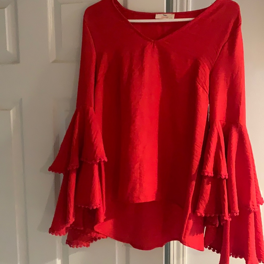 Bell sleeve top